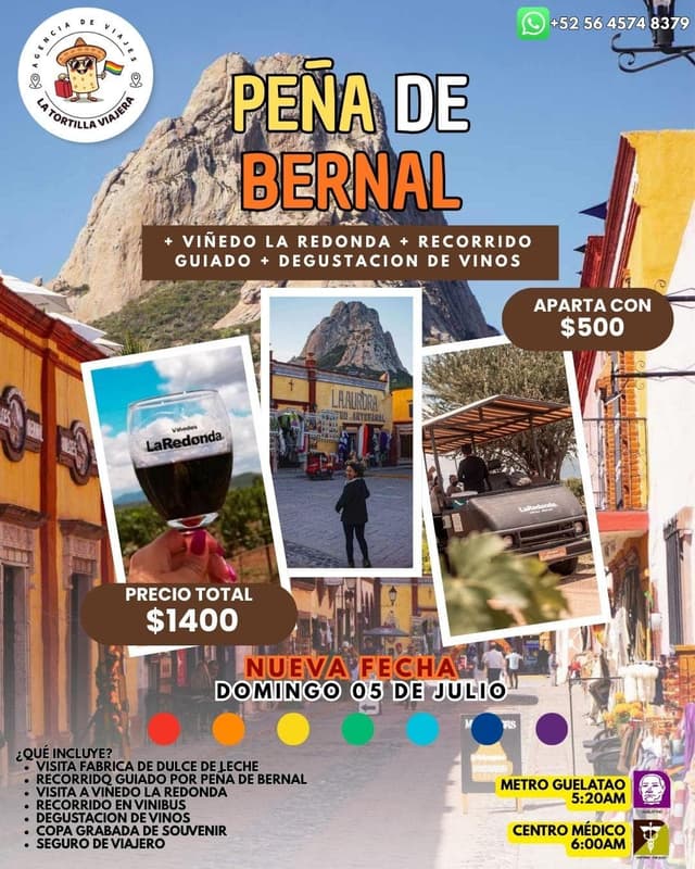 Tour Peña de Bernal + Viñedo La Redonda